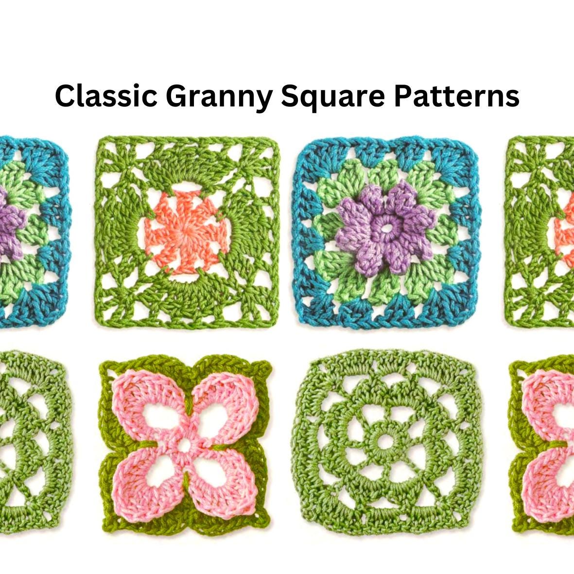 800+ Granny Square Bundle PATTERN Crochet Blanket Skirt Dress Ultimate Book Easy Beginner Animal Baby Handbag Farm PDF wearables pillow kit