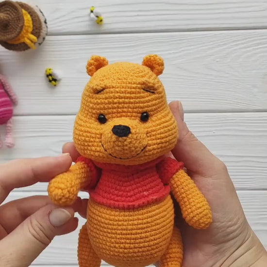 Crochet pattern | Lovely teddy Bear | PDF | Cotton & Plush stuffed toy | easy amigurumi baby toy